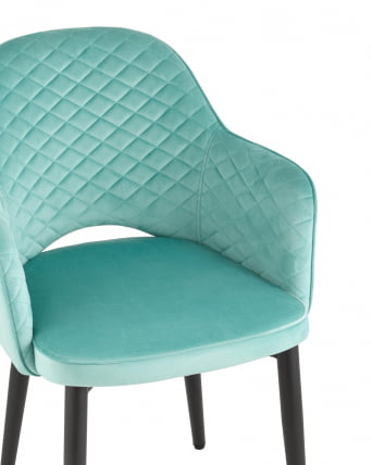 Стул Венера диамант велюр Мятный_1