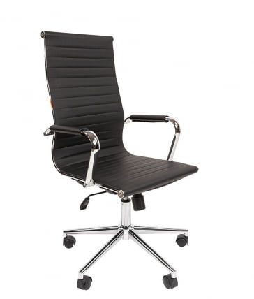 Кресло для руководителя CHAIRMAN 755 экокожа Черный_0