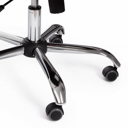 Кресло БЕРГАМО хром (22) кож/зам, черный, 36-6 / BERGAMO_15