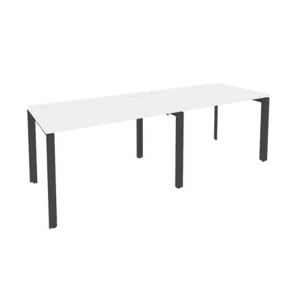 Рабочая станция на П-образном м/к ОНИКС О.МП-РС-2.2.8 Белый Бриллиант/Антрацит / ONIX O.MP-RS-2.2.8_0