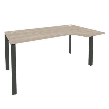 Стол эргономичный правый на П-образном м/к ОНИКС О.МП-СА-1Р Дуб Аттик/Антрацит / ONIX O.MP-SA-1R_0