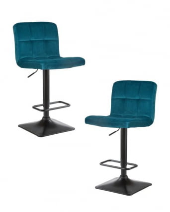 Стул барный ДОБРИН ДОМИНИC (морской волны велюр (МДЖ9-99)) 2 шт / DOBRIN DOMINIC (MJ9-99))_0