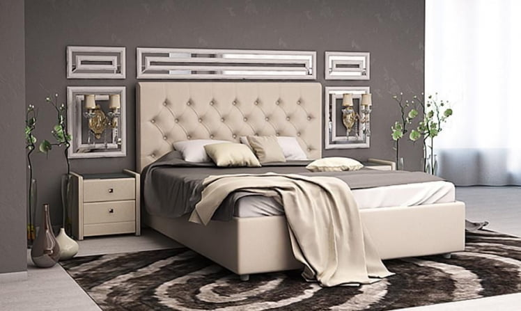 Кровать Beatrice Бежевый_68395_0