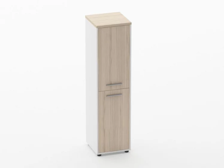 Шкаф 3 узкий закрытый, 2 двери Deka 10.16.12Л Туя/Белый_0