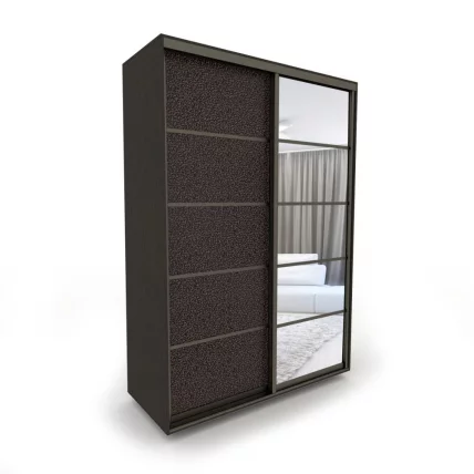 Шкаф-купе 2-х дверный Акцент-Квадро КЛ 1200х600 Венге/Бронза_0