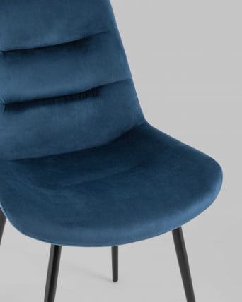 Стул Остин велюр Пыльно-синий_7