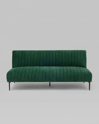 Диван прямой Дрезден велюр Зеленый_6