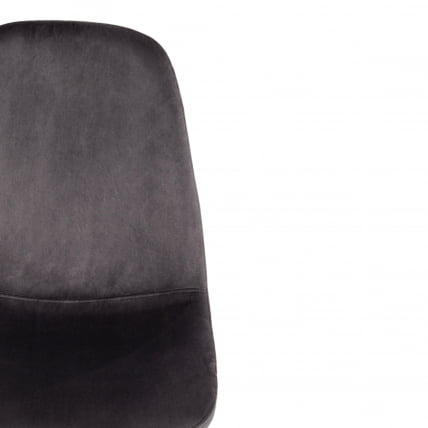 Стул BREEZE (mod. 4724) металл/вельвет, 44х48х87см, серый/черные ножки_5