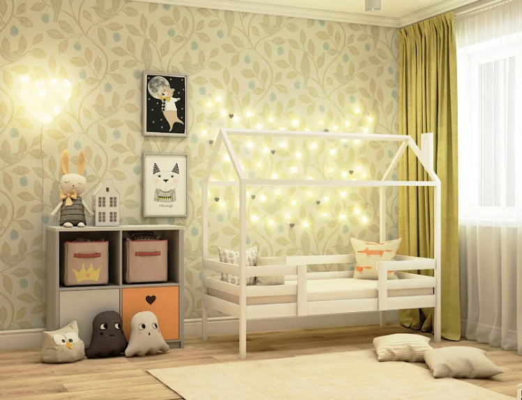 Кровать-домик RooRoom кд-22 Белый_0