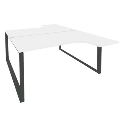 Рабочая станция на О-образном м/к ОНИКС О.МО-Д.СА-4 Белый Бриллиант/Антрацит / ONIX O.MO-D.SA-4_0