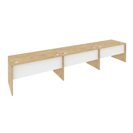 Рабочая станция ОНИКС О.РС-3.3.7 Тиквуд Светлый/Белый / ONIX O.RS-3.3.7_0