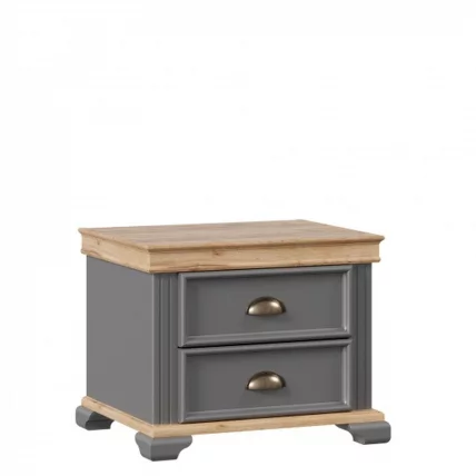 Тумба прикроватная Амели ЛД 642.390.000 Оникс серый_0