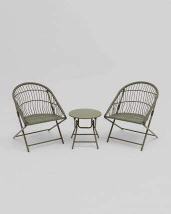 Комплект складной мебели для сада Солей зеленый / Soley_0