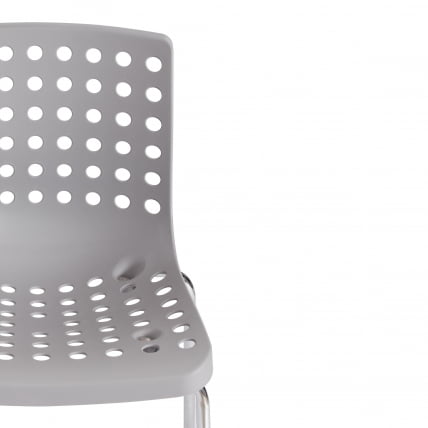 Стул СКАЛБЕРГ (мод. C-084-А) металл/пластик, 46 х 56 х 79 см, Грей (серый) / Хроме (хром) / SKALBERG (mod. C-084-A) Grey Chrome_5