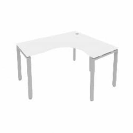 Стол письменный METAL SYSTEM Б.СА-3 Пр Белый/Серый_0