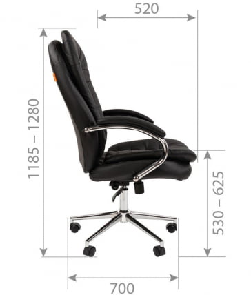 Кресло руководителя CHAIRMAN 795 кожа Коричневый_4