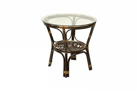 Стол Багама круглый без плетеной столешницы Bahama олива_0