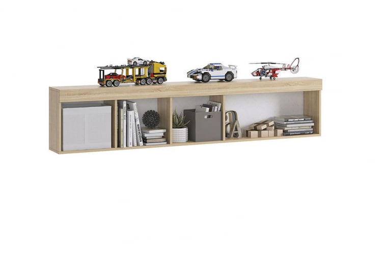 Полка Форсаж MKF-04 Дуб сонома/белый_1