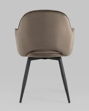 Стул Венера вращающийся велюр Коричневый_4