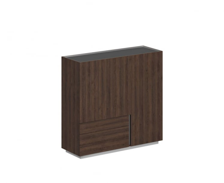 Шкаф Oliver OL-20-17.OS.OS.GN.L Оникс серый/гикори натуральный_0