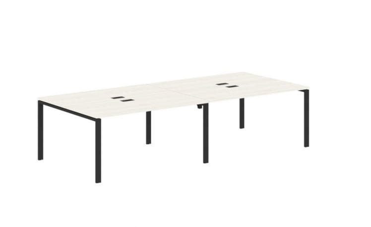 Бенч-система 4-местная EDIS EUWST 3113 Ясень Траун Черный_0