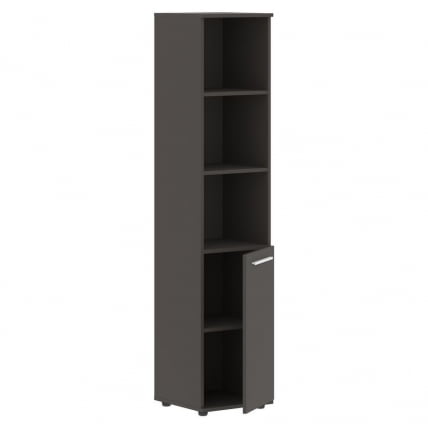 Шкаф-колонка с глухой малой дверью ЕДИС ЕХCС 42.5 Мокко Белый Мокко / EDIS EHCS_1