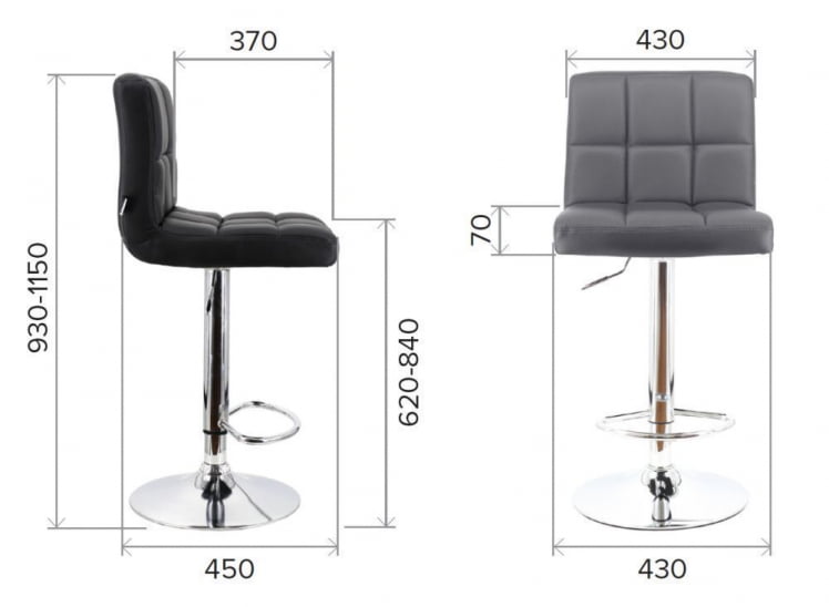 Барный стул Everprof Asti Экокожа Красный_4