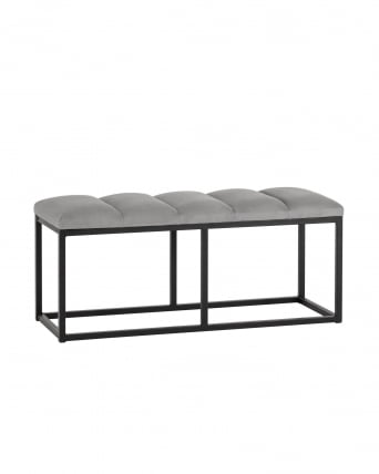 Банкетка Хостен 2 велюр Серый_0