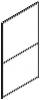 Перегородка 1600 мм RAND RP160SS90 Серый_0