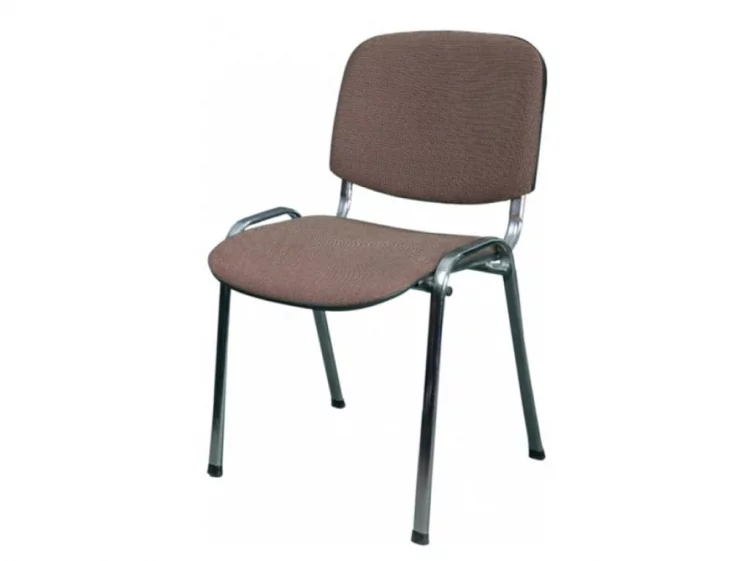 Стул ZP_UP_EChair Rio ИЗО хром ткань коричневая 550730_3