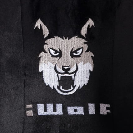 Кресло иВолф ткань, черный/серый / iWolf_12