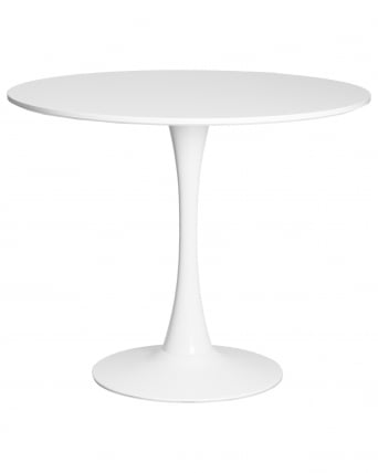 Стол обеденный MIA (белая столешница, белое основание)_1