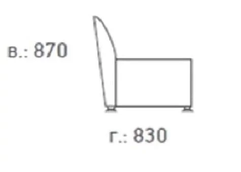 Диван Европа 3-х местный Fusion Beige_2