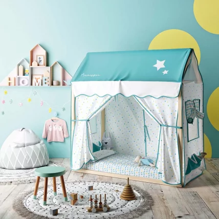 Кровать 140х70 Micuna Tipi House MONT-1874 Waterwood/White_4