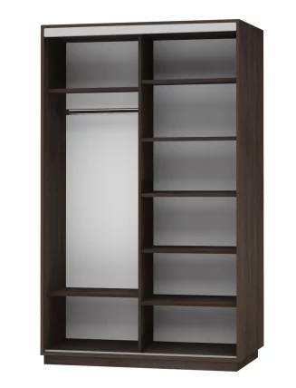 Шкаф-купе двухдверный Экспресс Дуо 1600х2200h Сакура/Венге_1