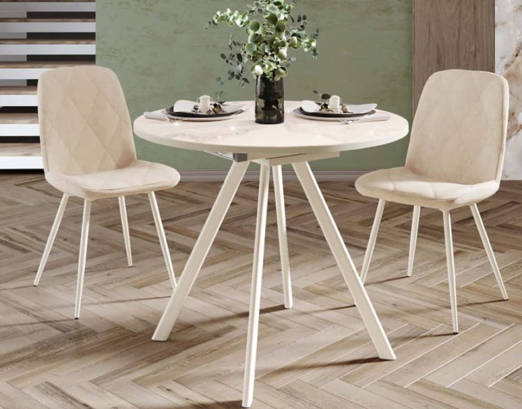 Обеденный стол Орфей 51 (02) Мрамор бежевый_0