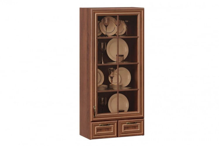 Шкаф кухонный настольный с витриной 600 Кантри ЛД 235.364.000 Ноче Таволато_0