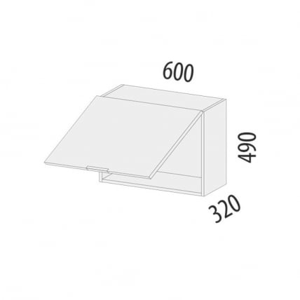 Шкаф над вытяжкой (с системой плавного закрывания) Бостон 104.83_2