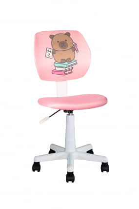 Кресло ЛОЛО Стади (Студй) розовый пластик белый / (Study)_0