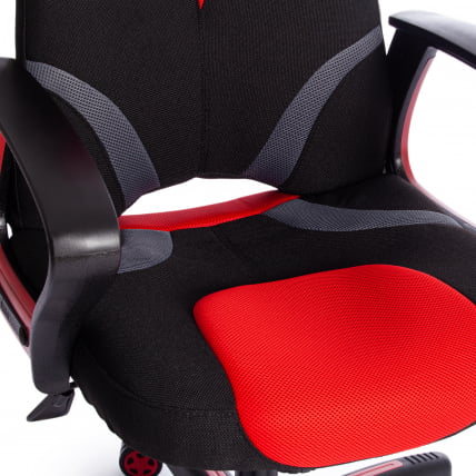 Кресло RUNNER ткань, черный/красный, 2603/ 08/ 12_11