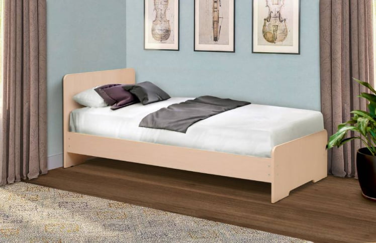 Кровать на уголках №5 800*1900 Ясень Анкор темный_0