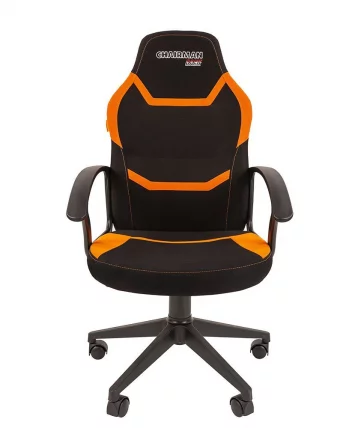Кресло для геймеров CHAIRMAN GAME 9 NEW Черный-оранжевый_1