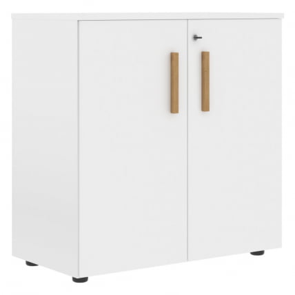 Шкаф с глухими малыми дверьми Forta FLC 80.1(Z) Белый премиум_0