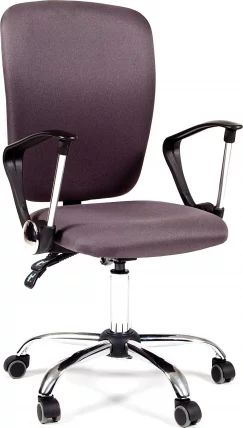 Офисное кресло для оператора CHAIRMAN 9801 Chrome темно-серый_0