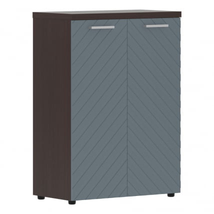 Шкаф с глухими средними дверьми и топом Torr LUX TLMC 85.1 Венге Магия Серо-голубой_0