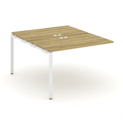 Двойной наборный элемент рабочей станции CONCEPT CN.DNRS-002 Дуб Винченцо Белый_0