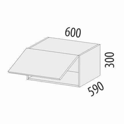 Антресоль для пенала (с системой плавного закрывания) Дакота 103.102_2