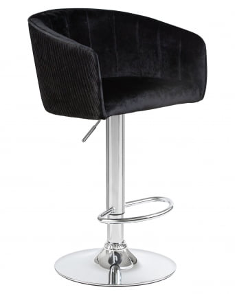 Стул барный DOBRIN DARCY Черный велюр 1922-21_1