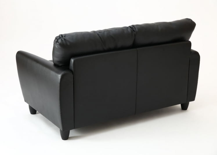 Диван двухместный Наполи Премиум Д2 Санторини 401 (черный) Категория 1_3