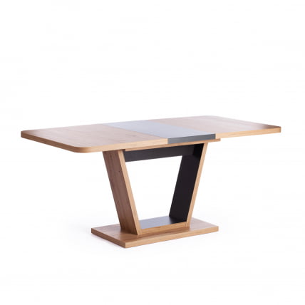 Стол обеденный VOX ЛДСП, 132-172x85x75,5 см, Дуб артисан/Графит_7